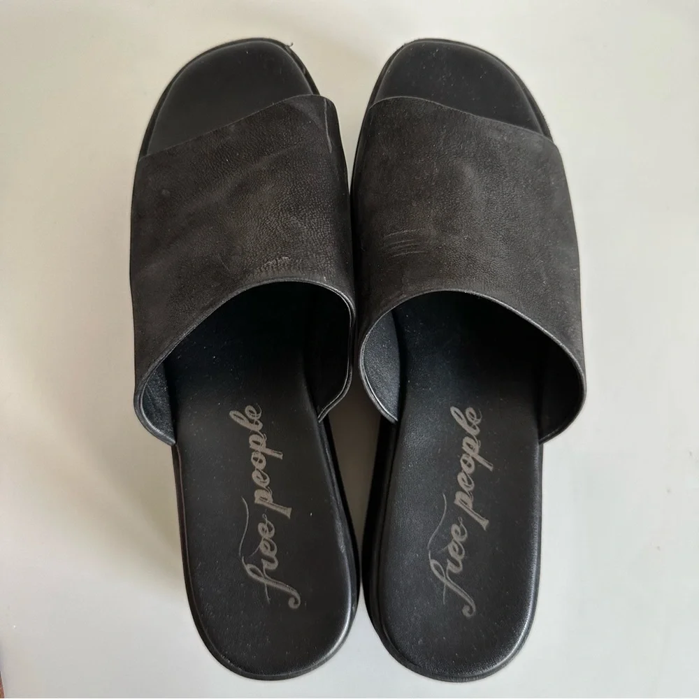 Free People Harbor Flatform Platform Leather Sandals - Picture 5 of 6